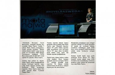 Menuju Catatan Tanpa Titik : Najwa Shihab Pamit, Tinggalkan Sejumlah Kata Kunci Ini