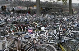 Tempat Parkir Sepeda Terbesar di Dunia Tampung 12.500  Sepeda