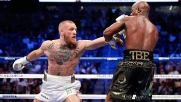 MAYWEATHER VS MCGREGOR: McGregor Keok di Ronde 10