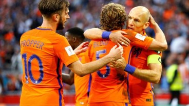 HASIL KUALIFIKASI PIALA DUNIA 2018: Belanda Pukul Bulgaria 3-1, Swedia Hajar Belarus 4-0