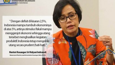 UTANG RI: Pemerintah Pertahankan Rasio 30% Terhadap PDB