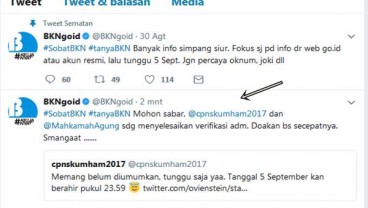 Pengumuman Hasil Seleksi Administrasi CPNS 2017 Belum Bisa Tayang. Ini Penjelasannya