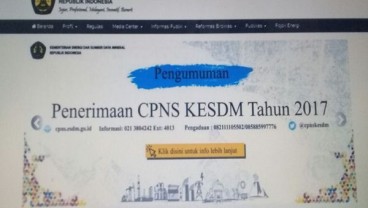 PENERIMAAN CPNS 2017 Kementerian ESDM: Lihat Di Sini