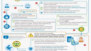 PENERIMAAN CPNS 2017:  Lihat Kegiatan Sistem Seleksi Periode II Di Sini