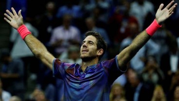 Hasil Tenis AS Terbuka: Gusur Federer, Del Potro vs Nadal di Semifinal