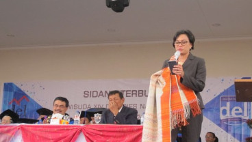 Kunjungi Toba, Ini Orasi Ilmiah Menkeu di Kampus Institut Teknologi DEL