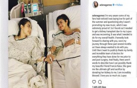 Selena Gomez Operasi Transplantasi Ginjal