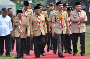 Buka Perkemahan Pramuka NU, Ini 2 Pesan Presiden