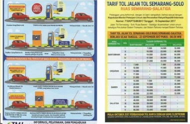 TOL SEMARANG-SOLO : Ini Tarif Tol dari Semarang sampai Salatiga