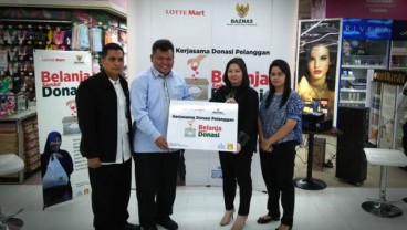 Lotte Mart Gandeng Baznas Salurkan Bantuan Beras