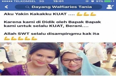 Bupati Kukar Tersangkut KPK, Putri Gubernur Kaltim : Allah SWT selalu disampingmu ka Ita