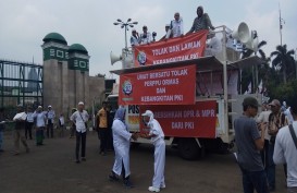 112 Orang Peserta Demo Perppu Ormas dan PKI Ke Senayan