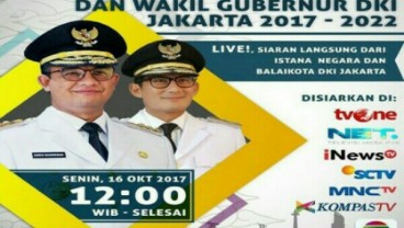 PELANTIKAN ANIES-SANDI: Disiarkan Besok Secara Langsung di Sini