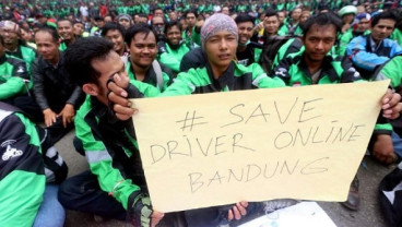 Berikut 7 Poin Aspirasi Sopir Angkutan Online di Bandung Raya