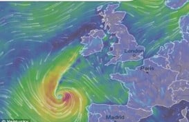 Badai Ophelia Ancam Irlandia, Jadi yang Terburuk dalam 56 Tahun Terakhir