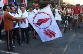 KPK Ajak Pesepeda Bali Sebarkan Semangat Antikorupsi