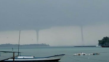 3 Puting Beliung Muncul Bersamaan di Kepulauan Seribu