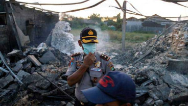 Labfor dan Inafis Selidiki Penyebab Kebakaran Gudang Kembang Api