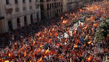 Ramai-ramai Tolak Kemerdekaan Catalonia