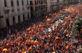 Ramai-ramai Tolak Kemerdekaan Catalonia