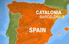 Tolak Kemerdekaan Catalonia, Ratusan Ribu Orang Demo di Barcelona