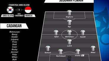 Hasil Korsel Vs Timnas U-19: Ini Susunan Pemain Indonesia, Egy Main