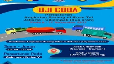 INFO LALU LINTAS: Inilah Waktunya Truk Tak Boleh Masuk Tol Jakarta-Cikampek