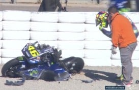 Motor Baru Valentino Rossi Hancur Saat Tes di Valencia