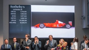 Ferrari Michael Schumacher Terjual Rp101,3 Miliar dalam Lelang