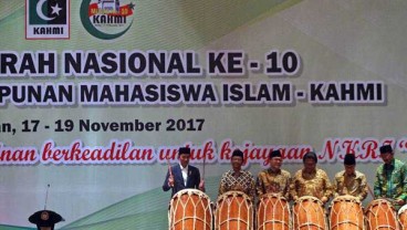 Munas KAHMI 2017, Mahfud MD Singgung Penegakan Hukum di Depan Jokowi