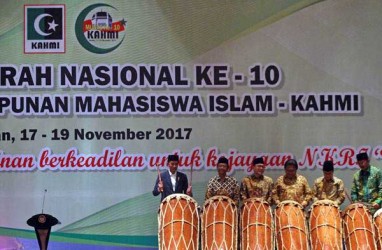 Munas KAHMI 2017, Mahfud MD Singgung Penegakan Hukum di Depan Jokowi