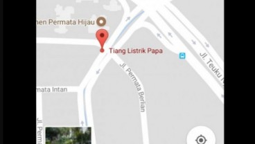 Tiang Listrik Papa Muncul di Google Maps