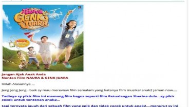 Netizen Protes Konten Film Naura & Genk Juara 