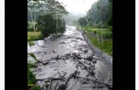 Video Banjir Lahar Dingin di Sekitar Gunung Agung