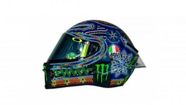 Ini Helm Unik Penuh Warna Valentino Rossi di "Winter Test" 