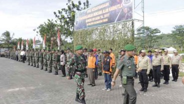 450 Personil Korem 091/ASN Berlatih Hadapi Bencana Kebakaran Hutan