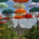 Borobudur Diterangi Warna Oranye