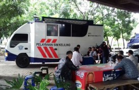 Mobil SIM Keliling di Taman Kota Kalijodo Jakarta Utara