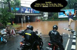 Jakarta Banjir, Meme Sandi "Jurus Bangau" dan Komentar Kocak Warganet