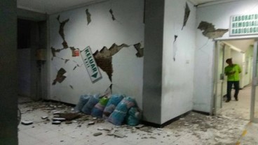 Gempa Tasikmalaya 6,9 SR, Beredar Foto Bangunan Rumah Sakit di Banyumas Retak