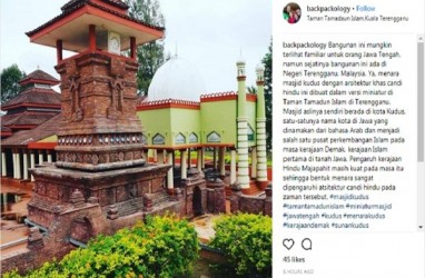 Ada Tiruan Menara Masjid Kudus di Malaysia