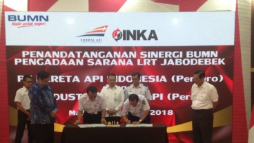 Inka Genggam Proyek LRT Jabodetabek Senilai Rp3,9 Triliun