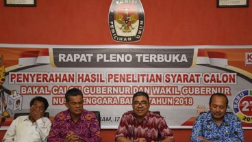 Pilgub NTB 2018, Bapaslon Diminta Segera Lengkapi Berkas   