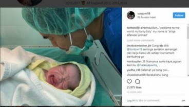 Tontowi Ahmad Kembali Dikaruniai Anak Lelaki