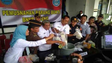 BNN Jateng Musnahkan Barang Bukti Narkoba Rp3 Miliar