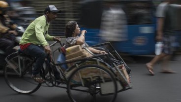 Becak dari Daerah Dilarang Masuk Jakarta 