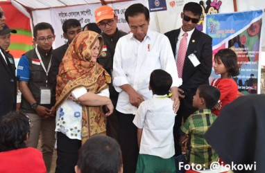 Kamp Pengungsi Rohingnya, Jokowi: Saya Bangga Masyarakat RI dengan Ikhlas Memberikan Bantuan