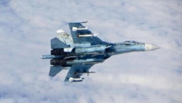 Jet Sukhoi 27 Rusia Nyaris Bersenggolan dengan Pesawat Mata-mata AS