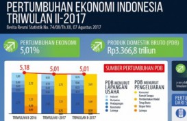 Laju Pertumbuhan Ekonomi 2017 Berpotensi Meleset dari Target APBN