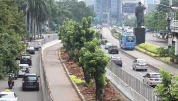 Pemprov DKI Sudah Relokasi 110 Pohon di Sudirman-Thamrin